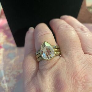 Elegant Gold and Silver Women's Ring